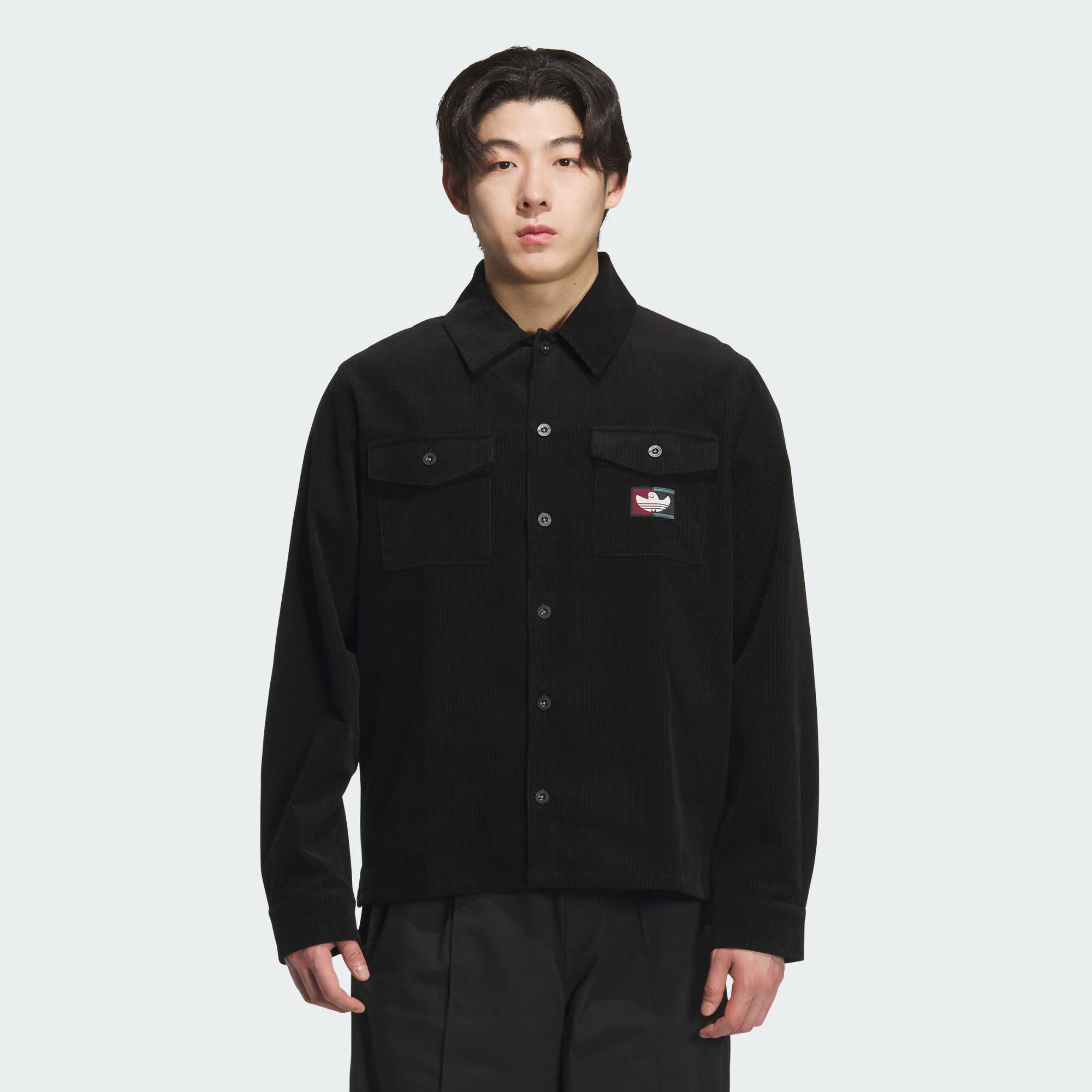 adidas/三叶草 SHMOO CORD SHIRT 纯棉运动长袖衬衫KF9603