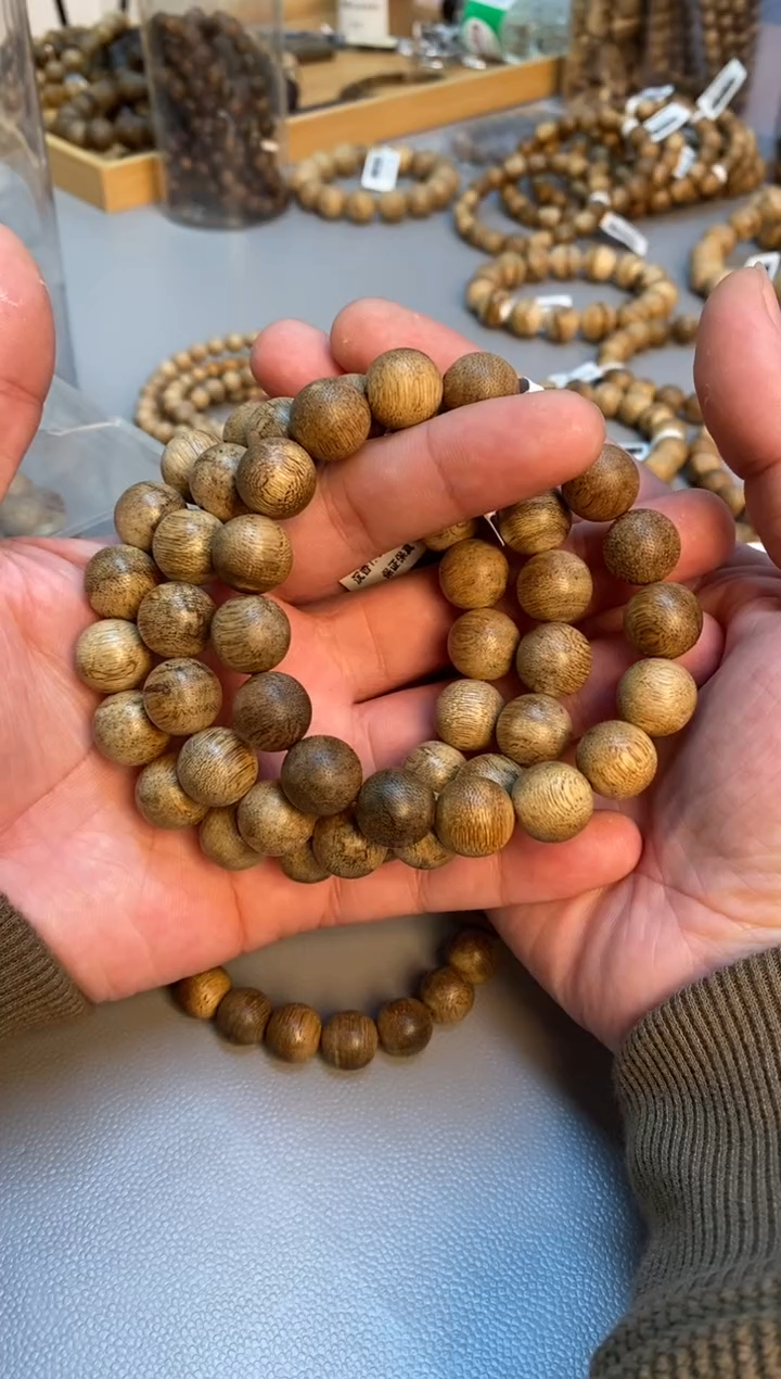 沉香手串达拉干圆珠单圈鹧鸪斑1.3多样性发其一