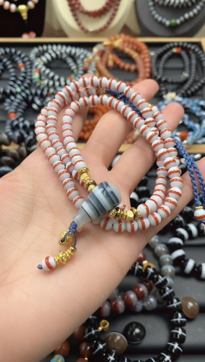 【闪购商品】玛瑙/玉髓108粒未镶嵌108粒