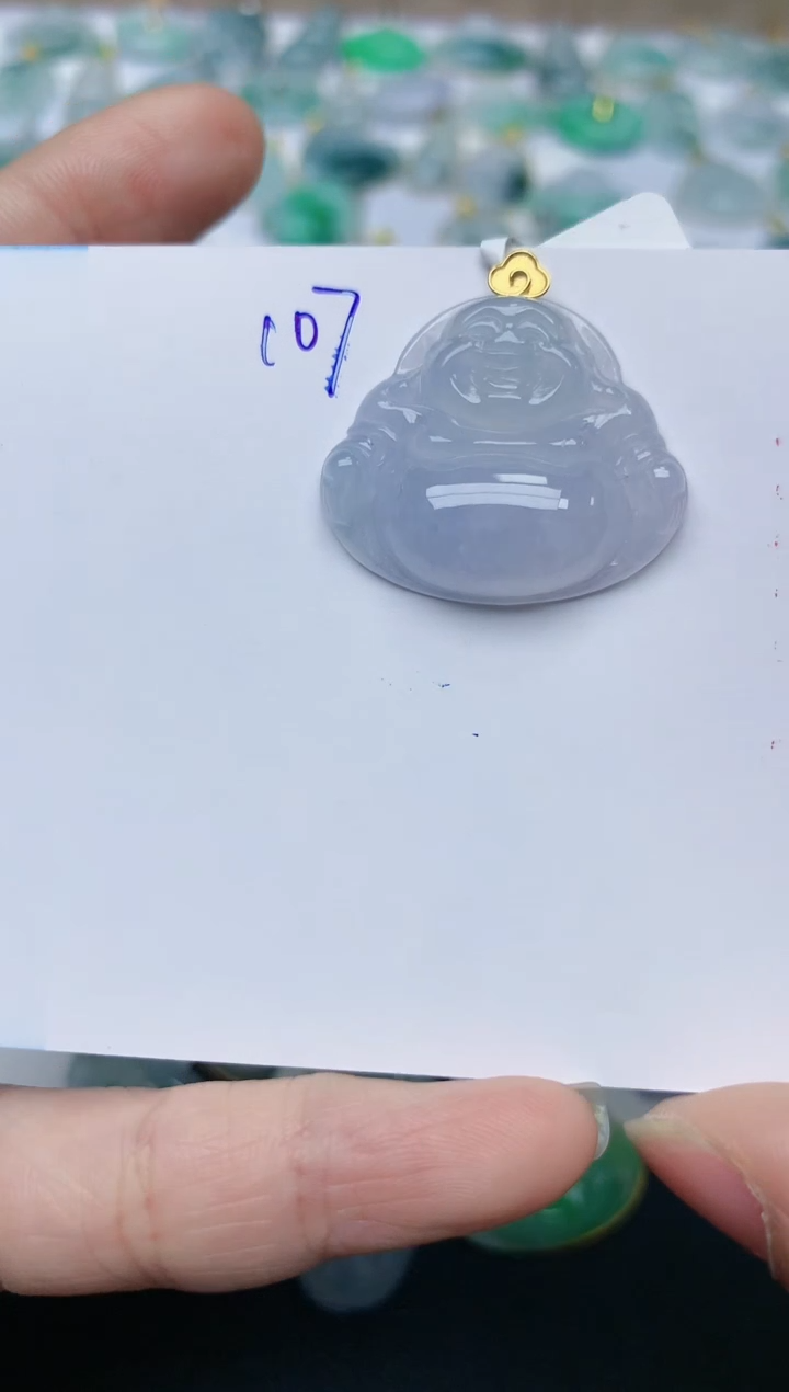 【闪购商品】翡翠颈饰18K金镶嵌天然翡翠A货    107