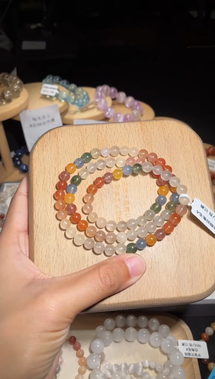 未镶嵌手链水晶23号多样性发一EE 6+