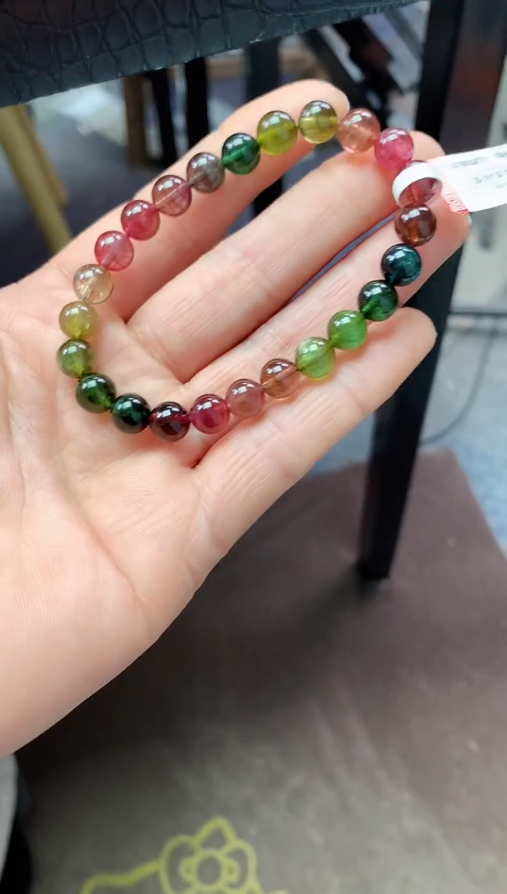 【闪购商品】碧玺手串未镶嵌多样性发一条