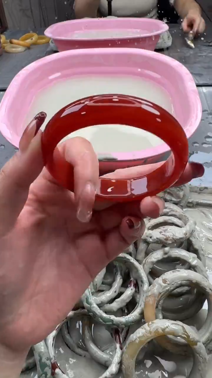 未镶嵌手镯石英质玉3