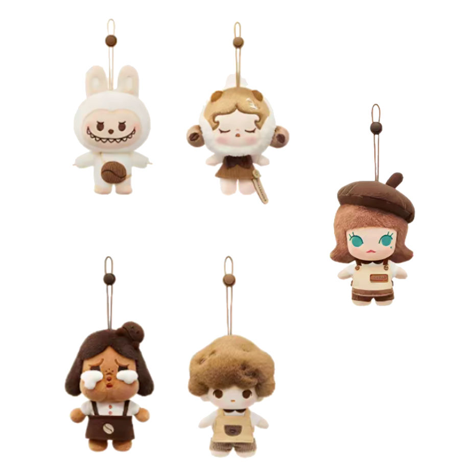 泡泡萌粒咖啡工厂系列毛绒挂件盲盒礼物【庆】