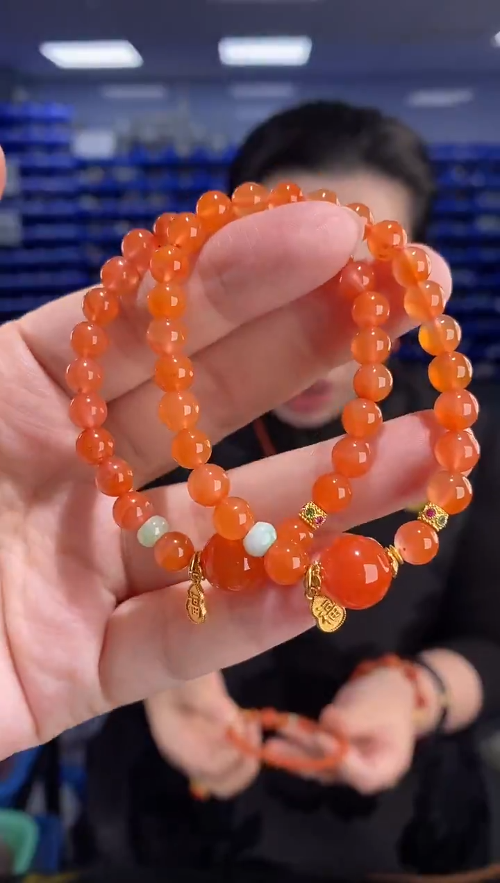 未镶嵌手链南红玛瑙多样性发货发其一 