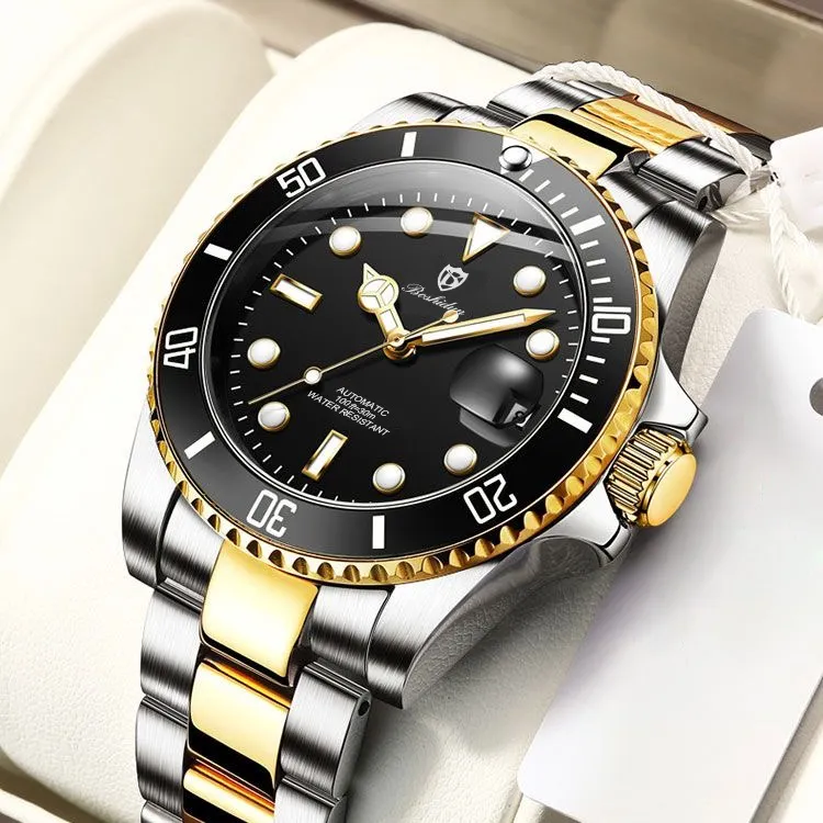 高端商务黑金鬼王腕表夜光防水男表9113G通用-2