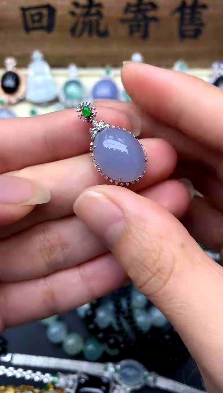 【闪购商品】翡翠颈饰18K金镶嵌200-中国好珍宝