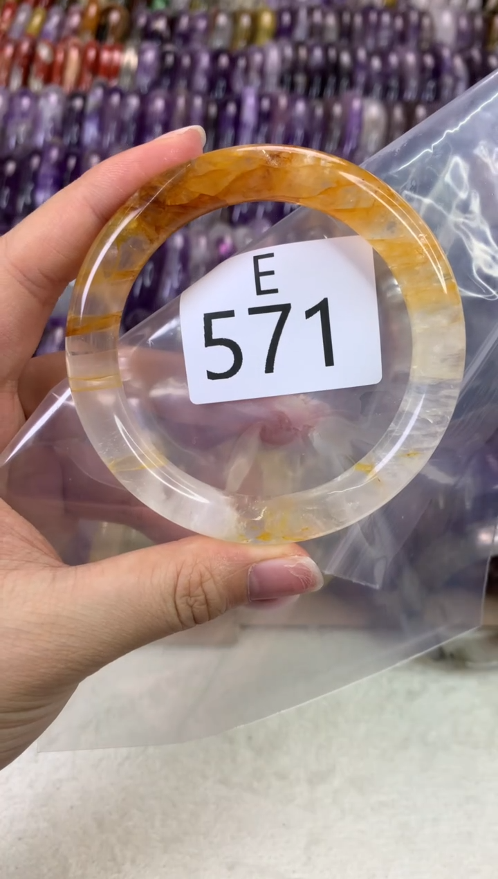 【闪购商品】水晶水晶手镯E未镶嵌571-58