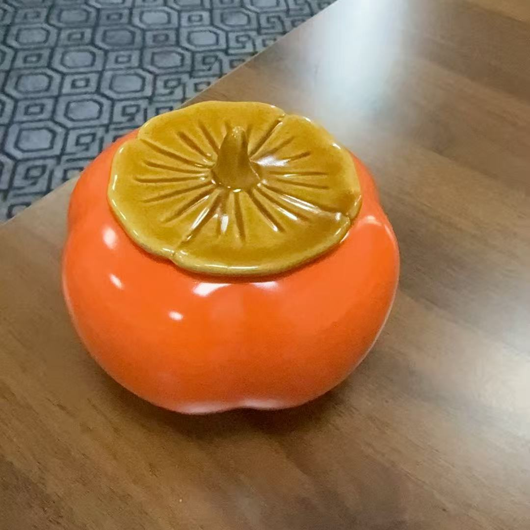 柿柿如意陶瓷小摆件