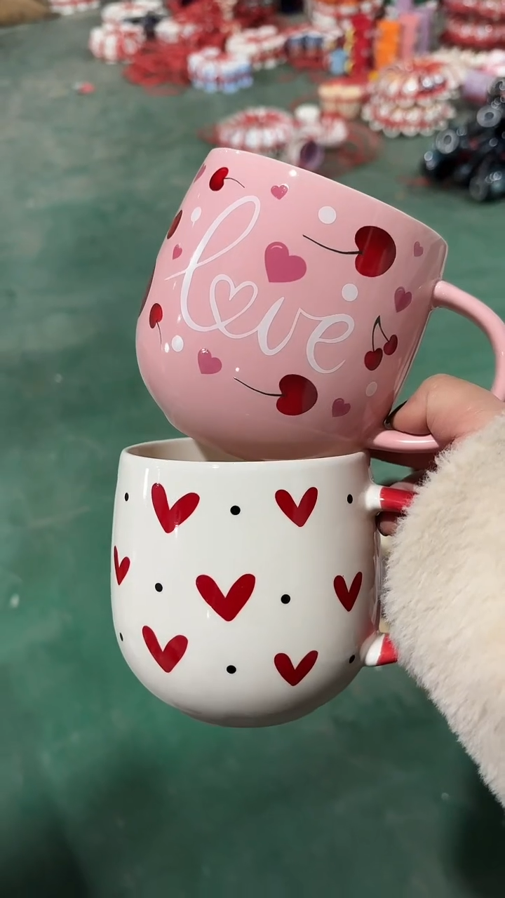 陶瓷手柄款家湖高温陶瓷杯 微瑕