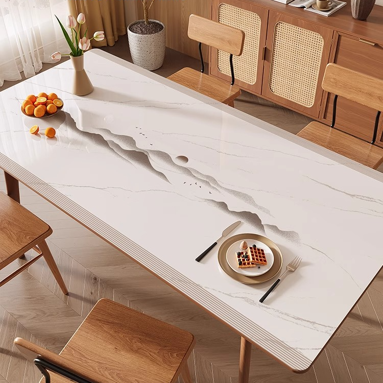 【餐桌茶几】新中式硅胶国风桌垫免洗防水防油防烫桌面垫高级感茶几