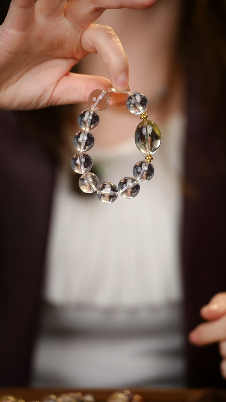 合金手串水晶黄水晶 白水晶