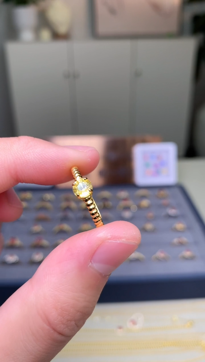 【闪购商品】蓝宝石戒指银S925镶嵌戒指