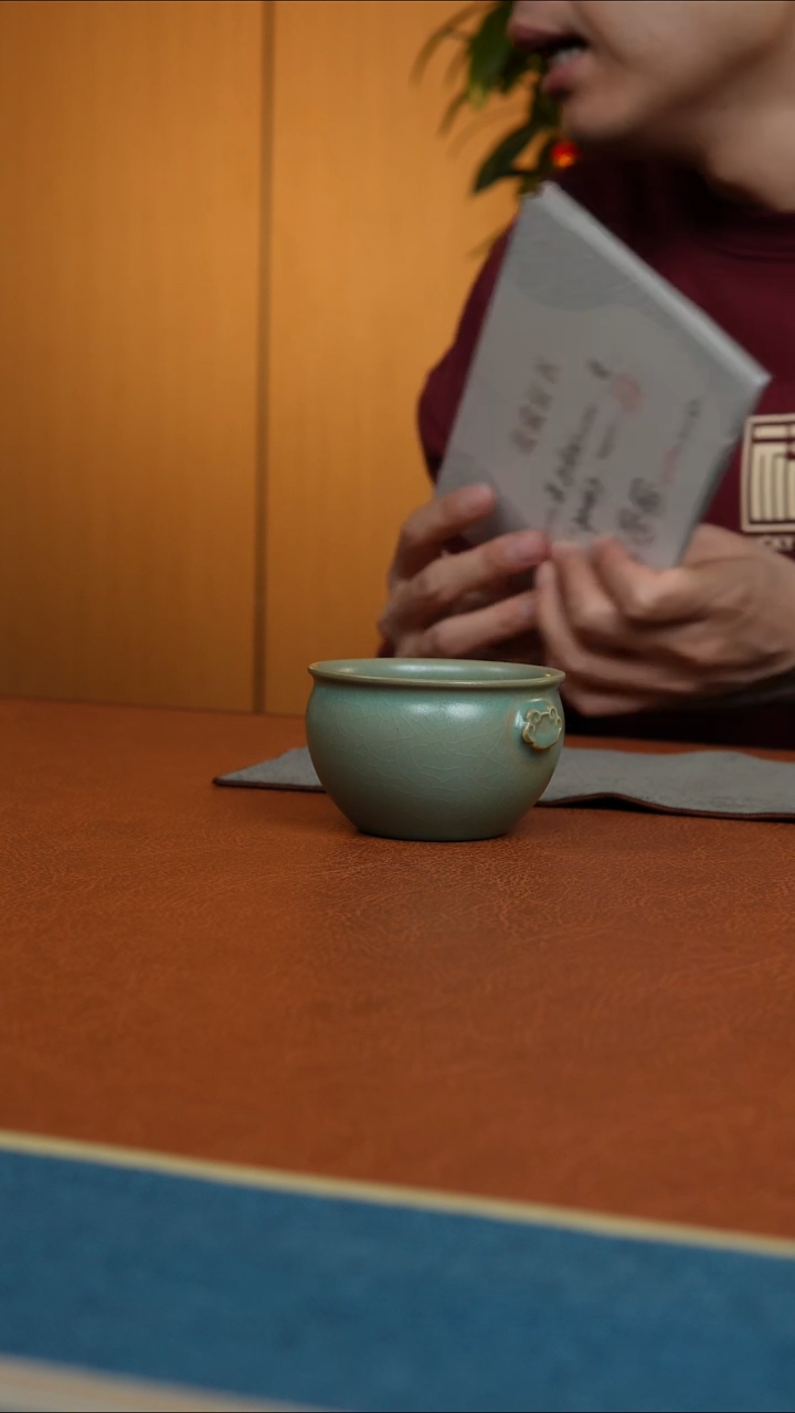 【闪购商品】杯汝州原产地原矿釉仿古微瑕柴烧杯子大师款
