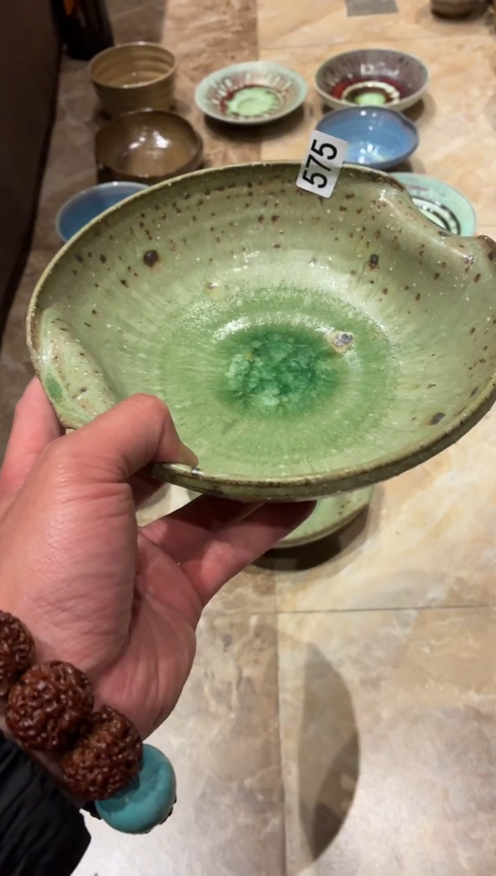 瓷片1*6575夏雨荷双耳深盘1个