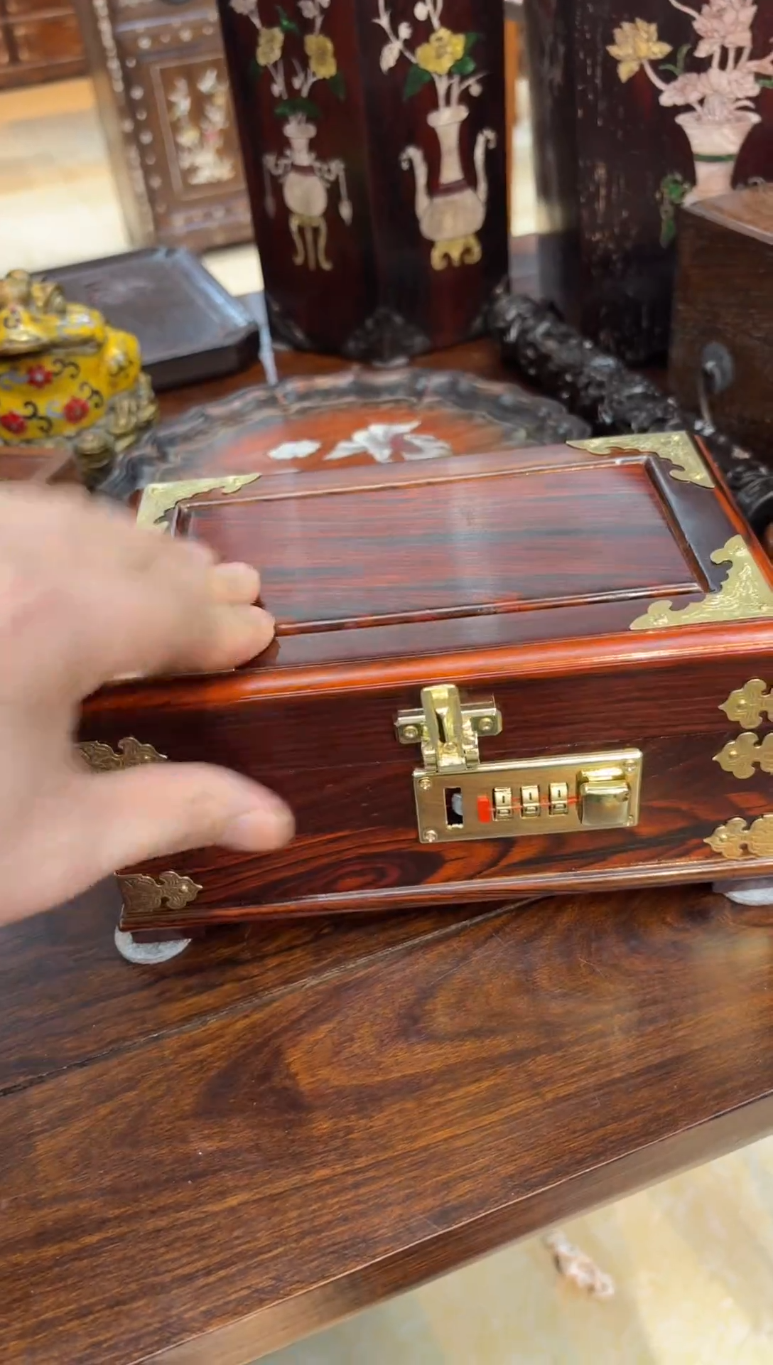 木木黄花梨密码盒