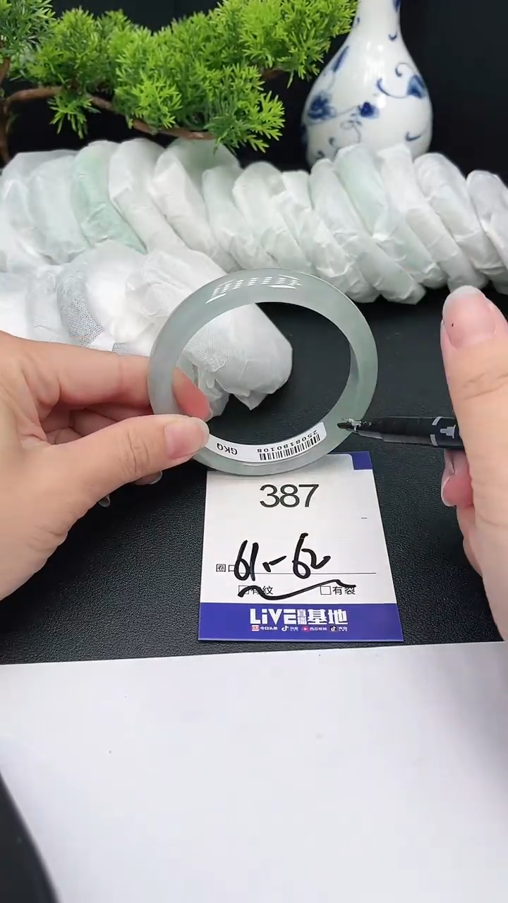 未镶嵌手镯翡翠387