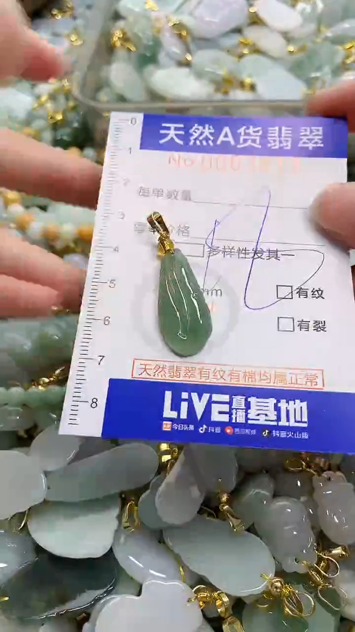 颈饰未镶嵌翡翠天然A货翡翠