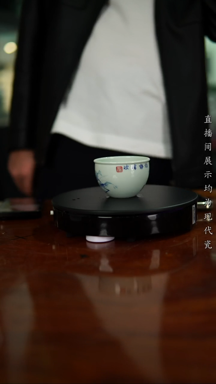 杯子瓷陶景川虾趣缸杯