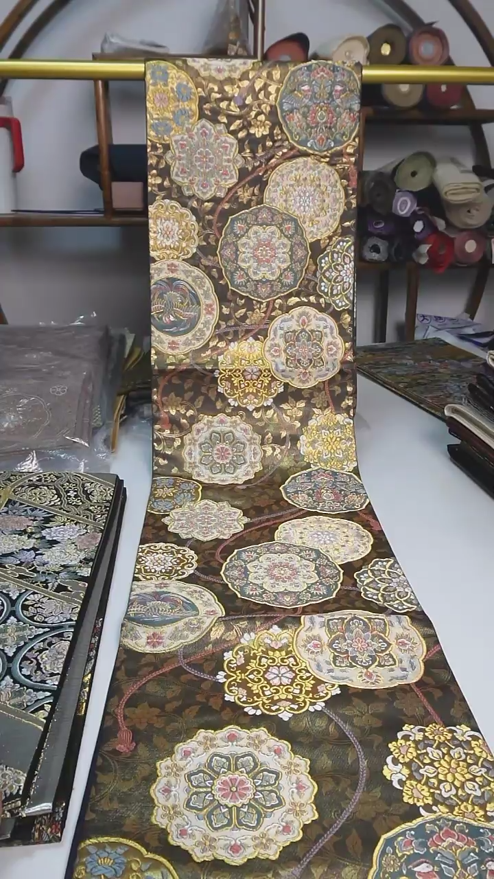 【闪购商品】织绣77西阵织六通宝相花