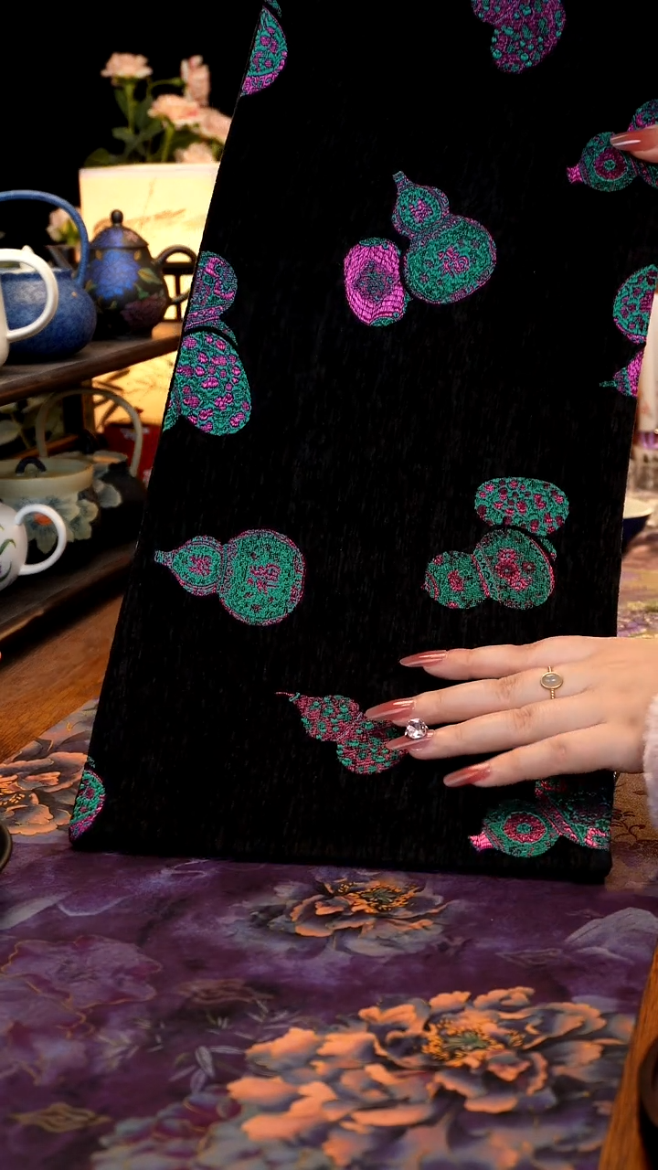 刺绣葫芦茶席48x22