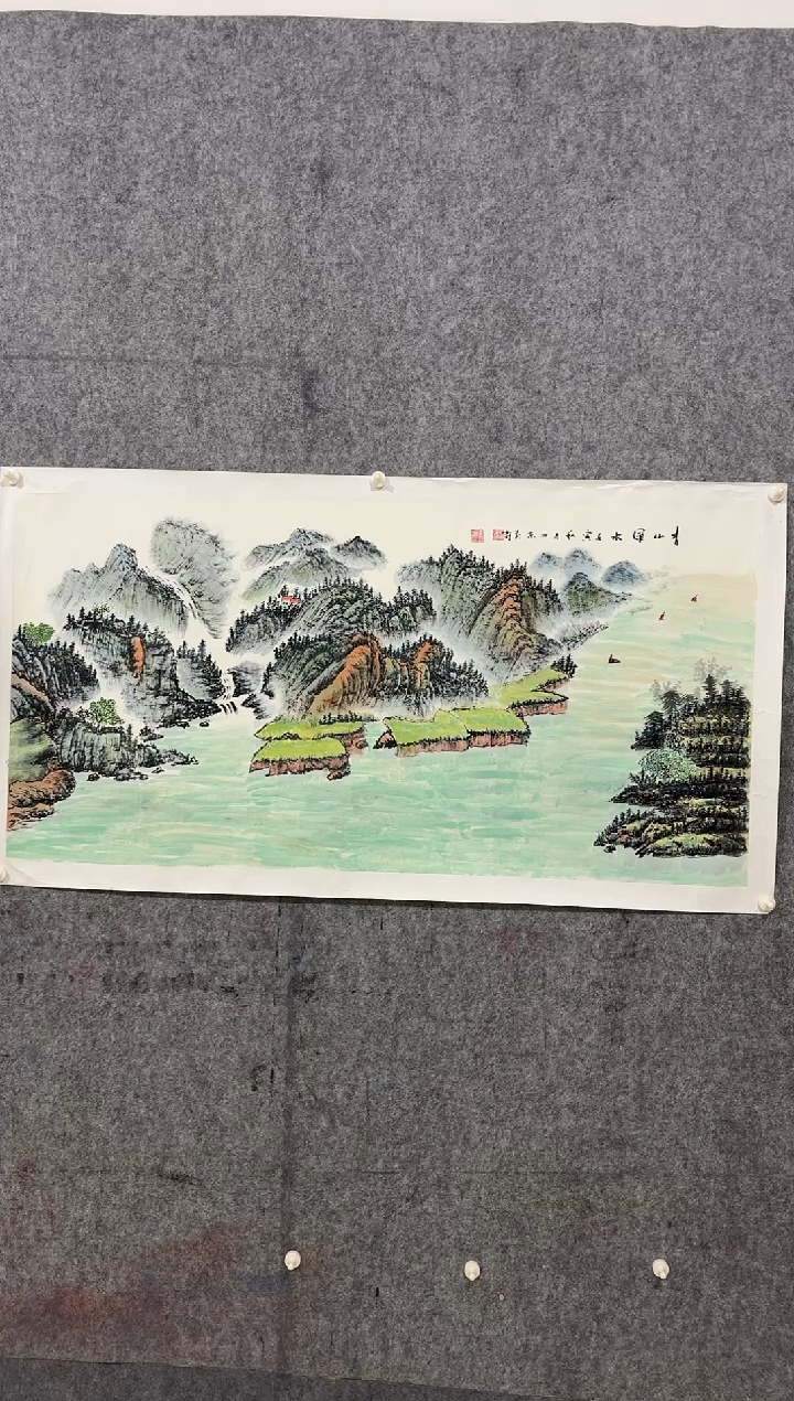 【闪购商品】国画  彭莉老师精品8平尺山水作品