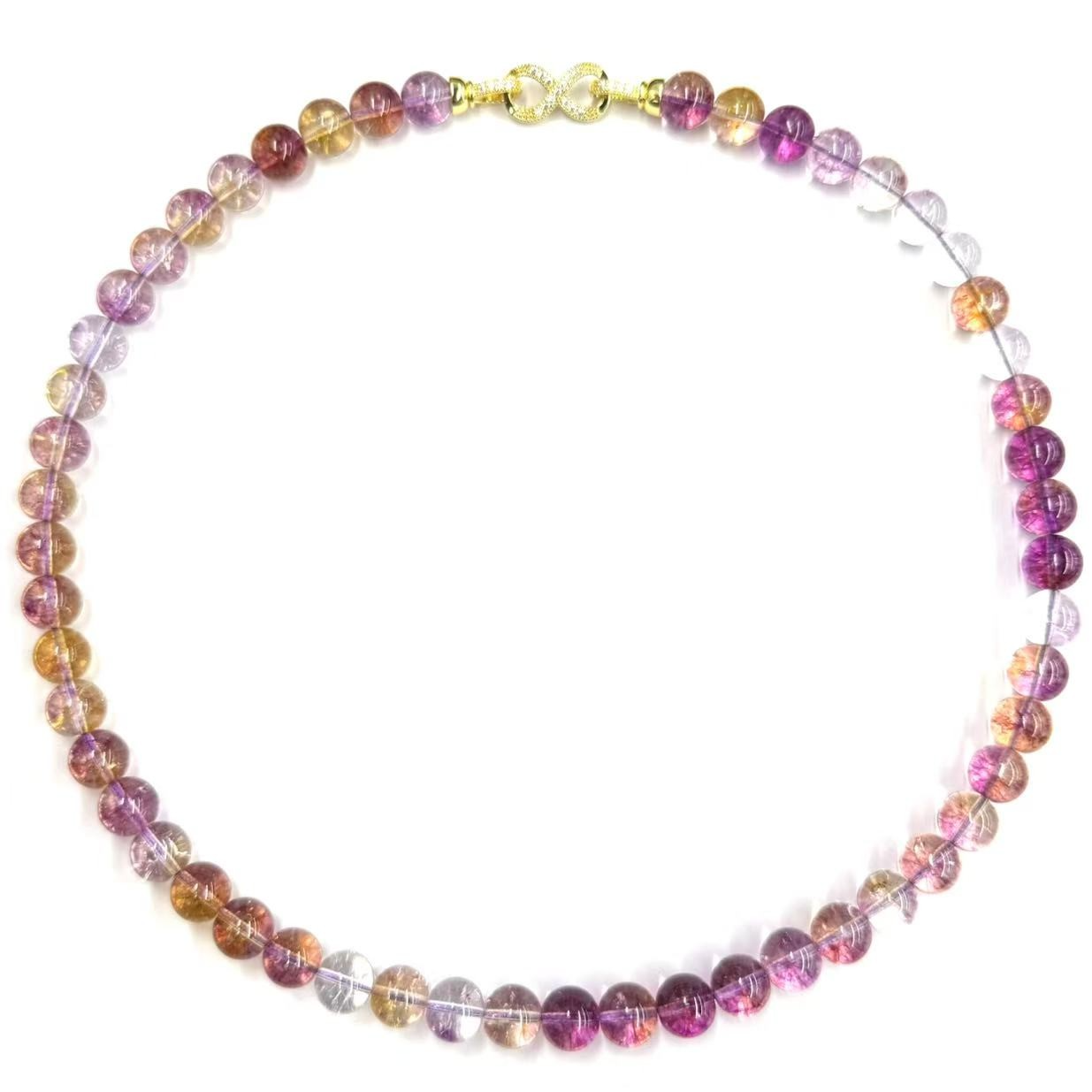 【符老板】x839-国风简约款原创超七水晶圆珠毛衣链妈妈链-赠礼盒