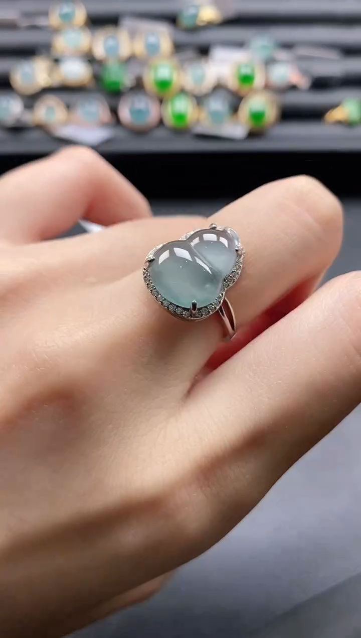 【闪购商品】翡翠戒指银S925镶嵌1111