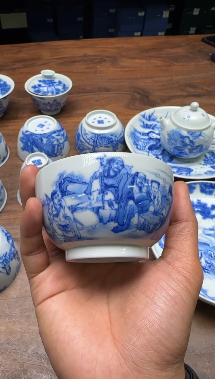 曹***大择善堂 八仙雅集杯