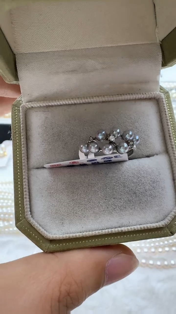 【闪购商品】海水珍珠戒指银S925镶嵌清货