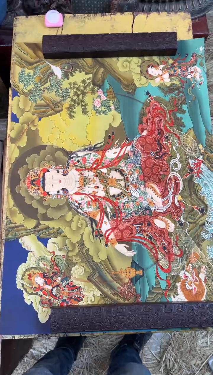 装裱画周总精选专属链接啊啊啊 A-108 水月观音