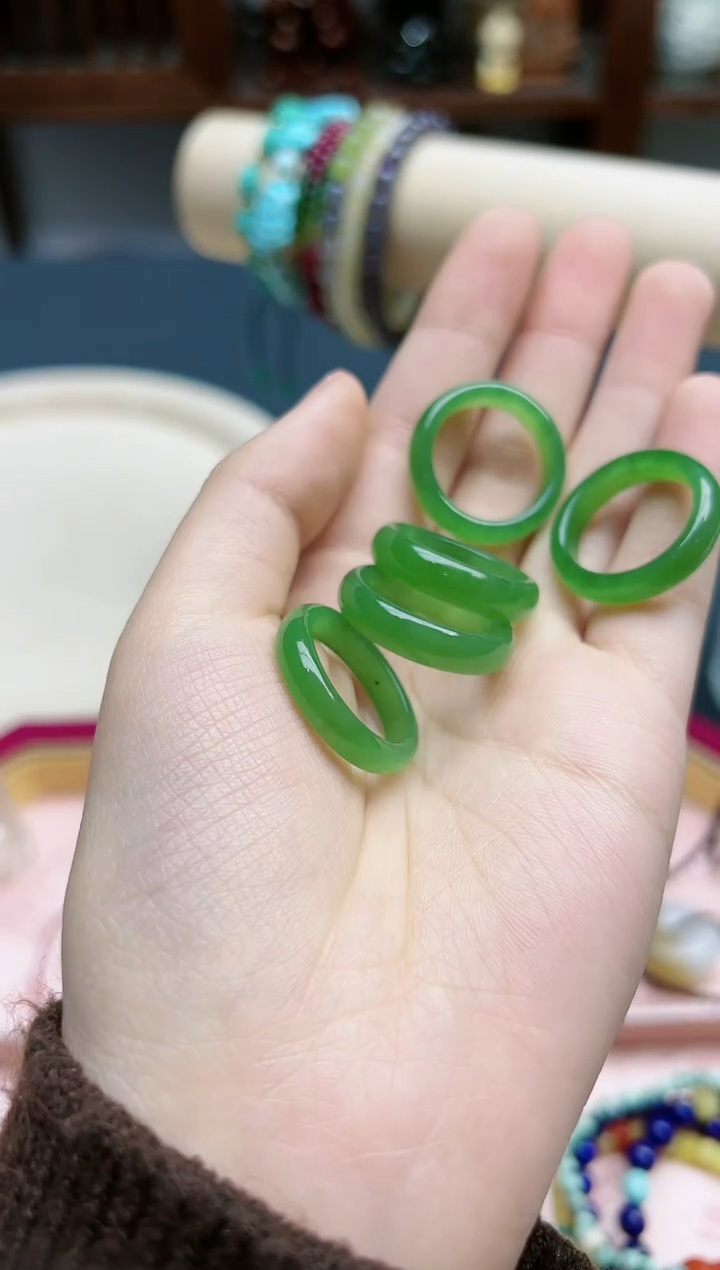 【闪购商品】和田玉指环未镶嵌和田玉17+#指环*1 BDD 多样发一