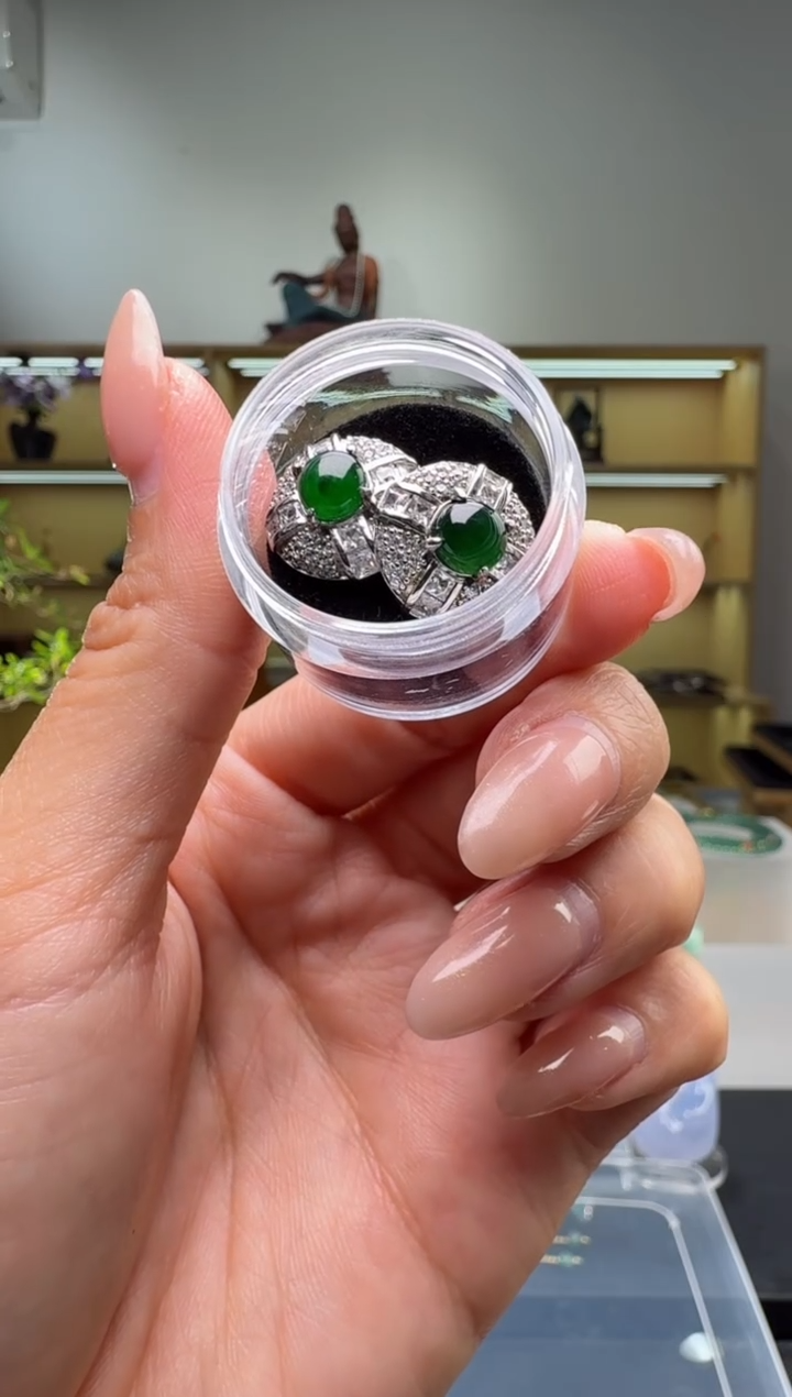 未镶嵌翡翠耳饰耳饰（多样性发其一）