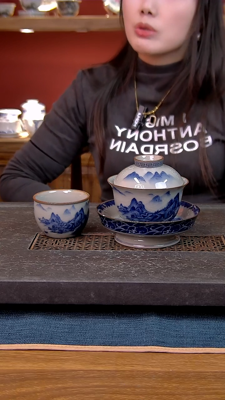 简装家用款2件套 老陶泥开片纹陶瓷茶具