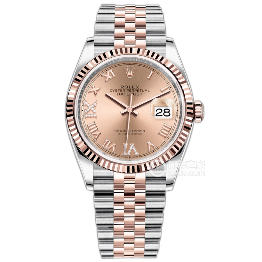 99新 Rolex/劳力士 126231/36表径/粉盘罗马刻度/22年全套