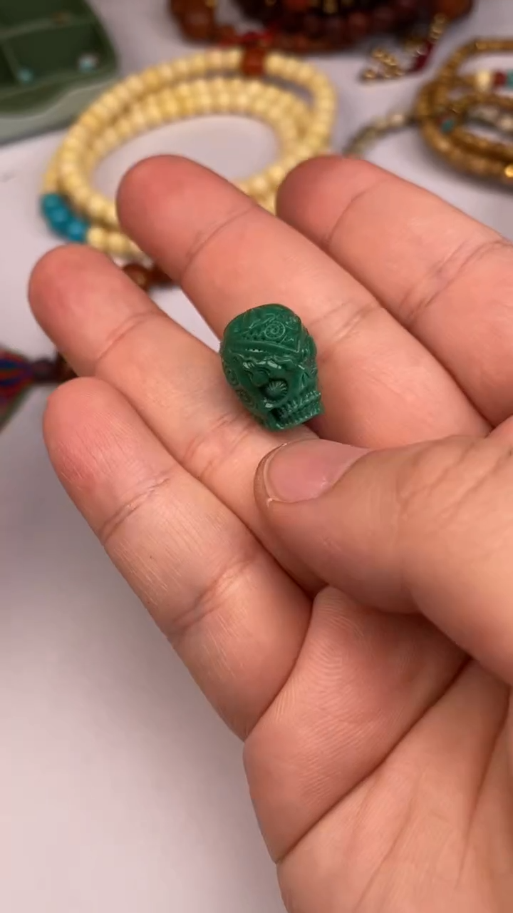 【闪购商品】绿松石骷髅松石未镶嵌松石骷髅