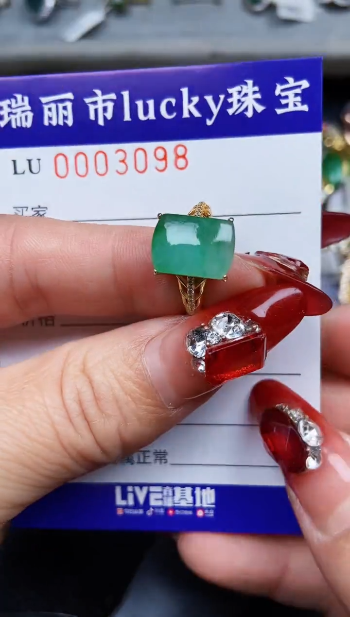 【闪购商品】翡翠颈饰银S925镶嵌3098