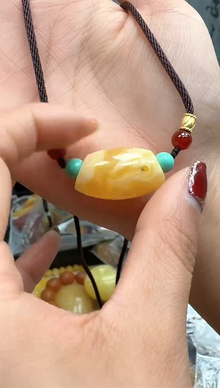 【闪购商品】琥珀裸石未镶嵌锁骨链