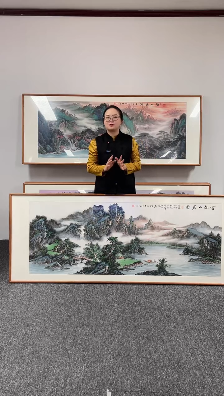 【闪购商品】国画山水富春山居图210*80陈万语