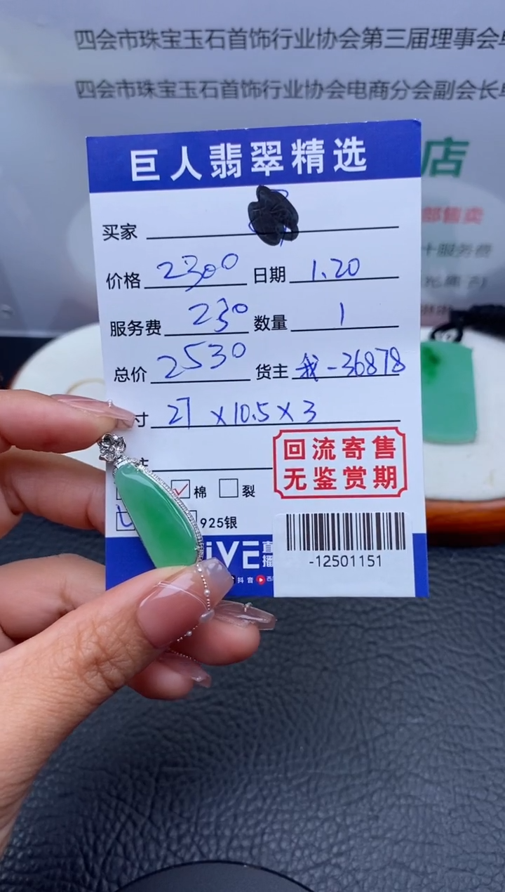 【闪购商品】翡翠颈饰18K金镶嵌多人-12501151