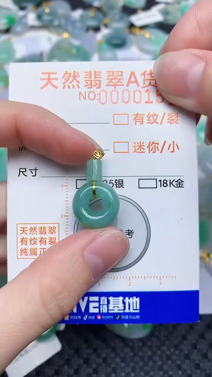 【闪购商品】翡翠颈饰18K金镶嵌453453453