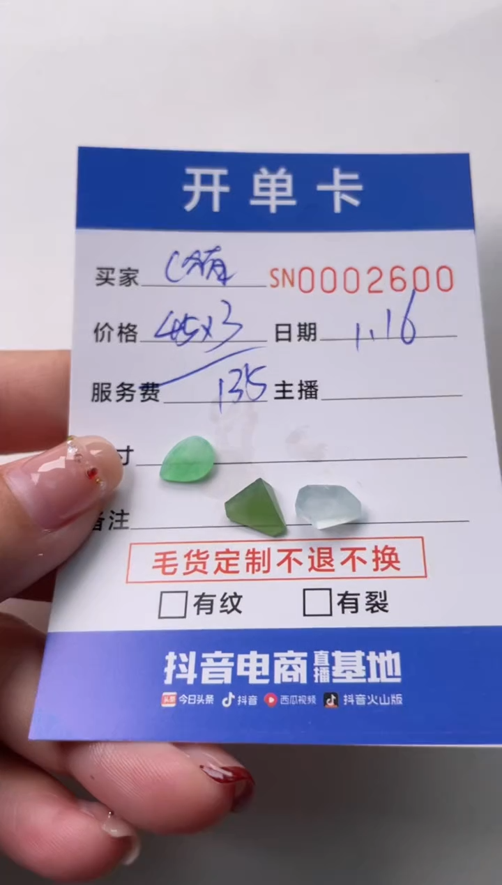 【闪购商品】翡翠颈饰未镶嵌00002600
