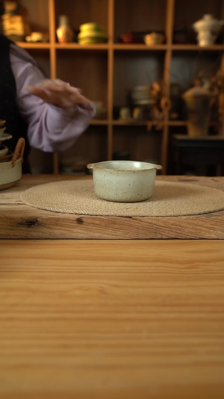 奶奶系列的双耳早餐碗1个