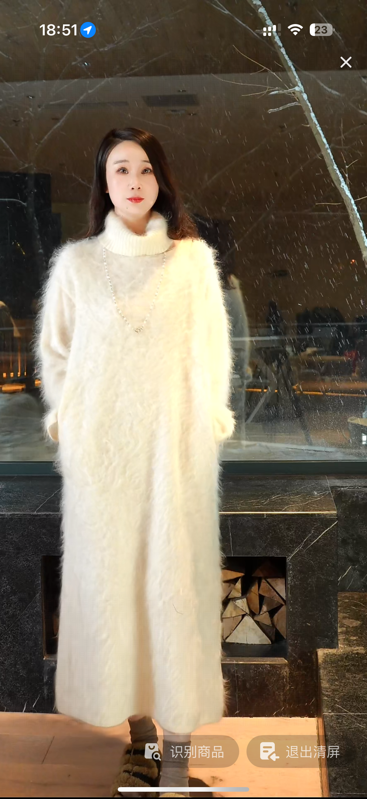 连衣裙女士长袖圆领带脖套韩式90062