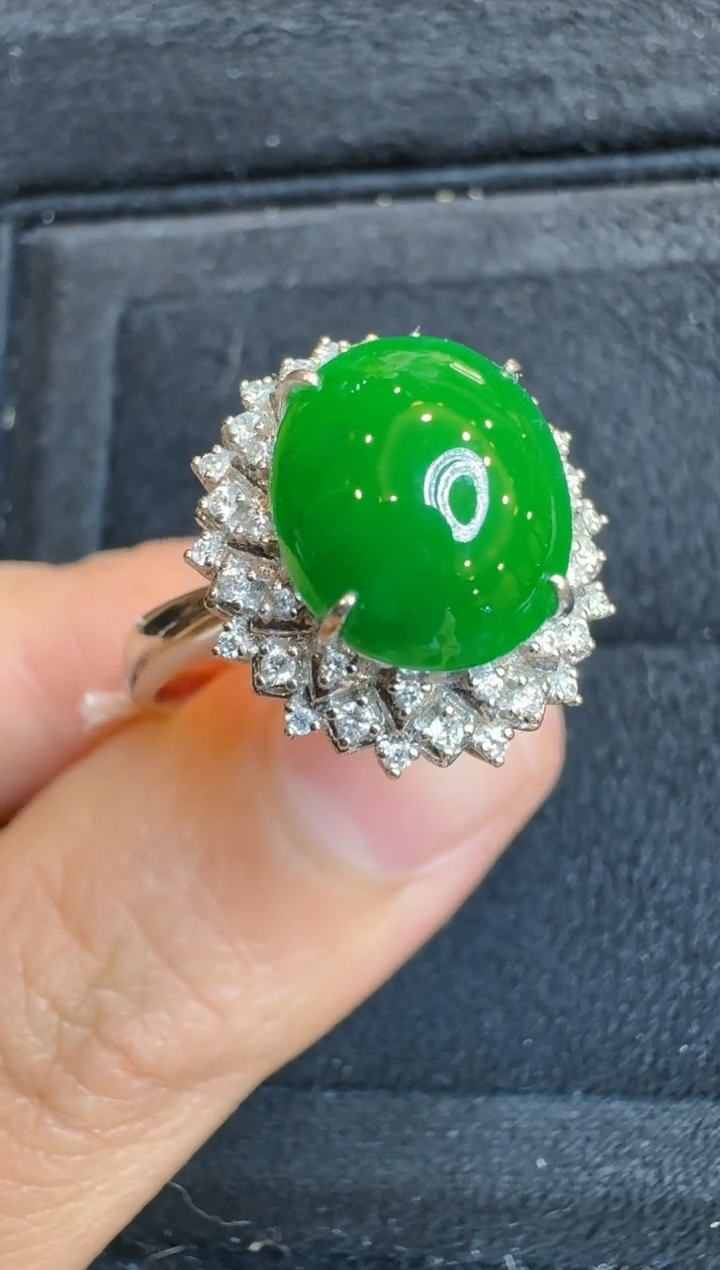 【闪购商品】翡翠戒指18K金镶嵌多样性团购发一件