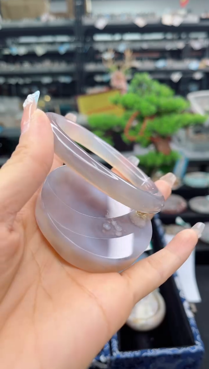 石英质玉未镶嵌手镯60圈口（赠品镯心）1881621