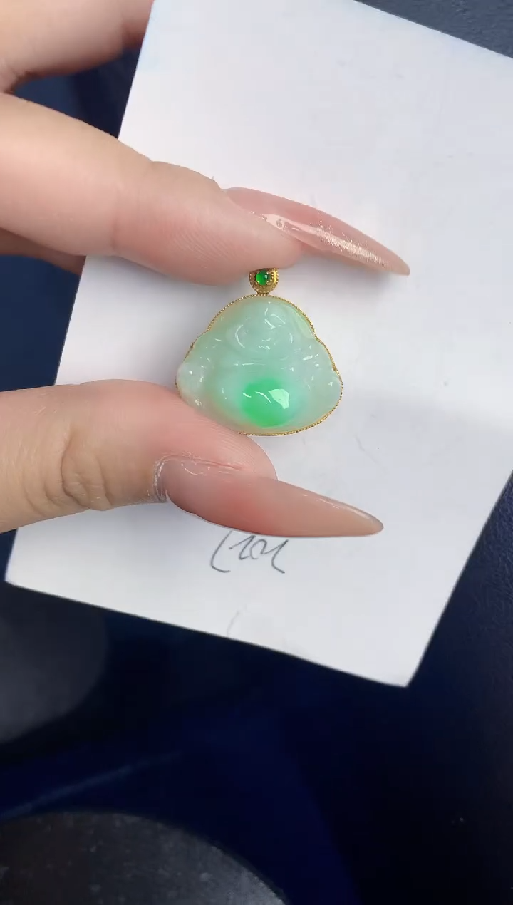 【闪购商品】翡翠颈饰18K金镶嵌000000000