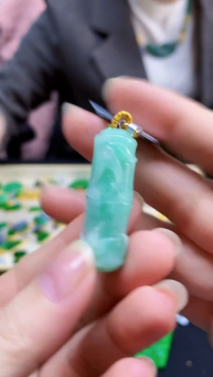 颈饰未镶嵌翡翠翡翠吊坠