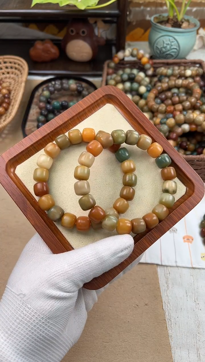 手串菩提根/象牙果a557 卡13 干磨莫高窟