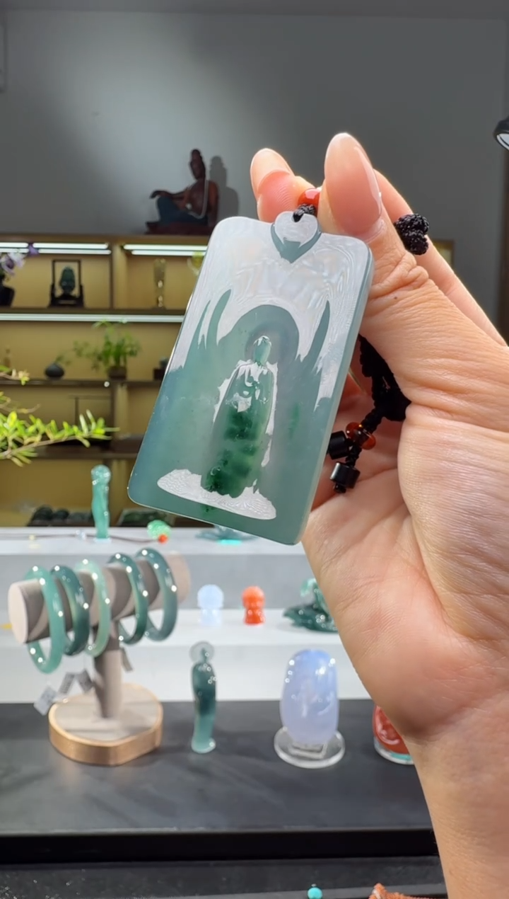 吊坠(不含链)未镶嵌翡翠悟道